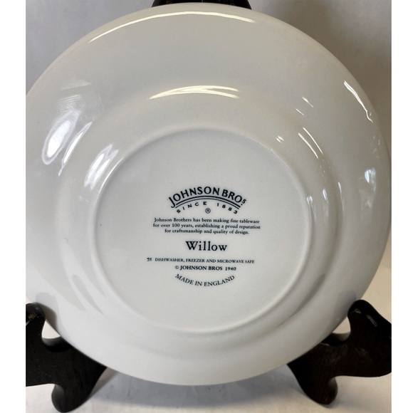 Set of 2~Johnson Brothers Blue Willow ￼Bread and Butter Plate 6.25” - Picture 5 of 7